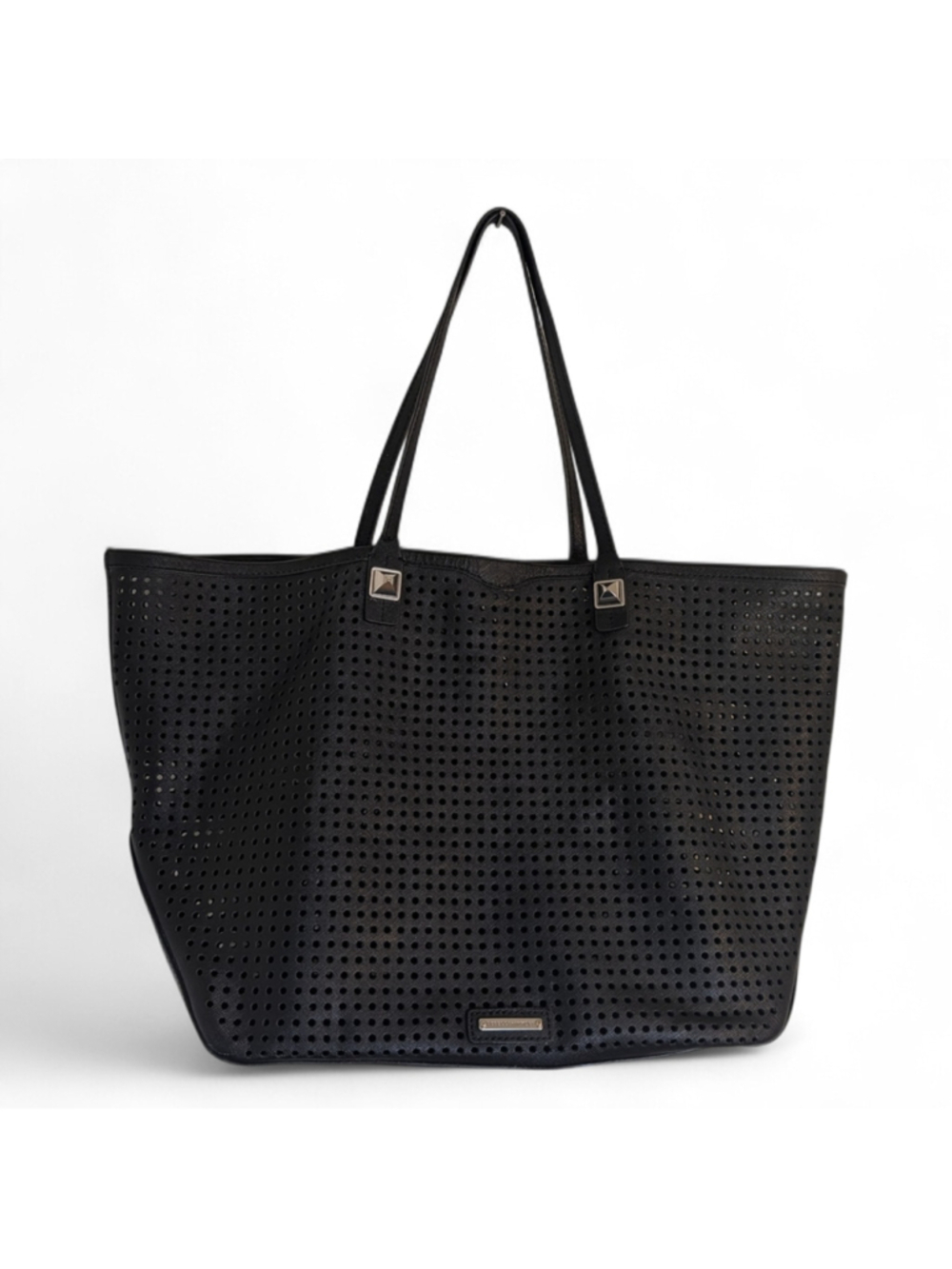 Rebecca Minkoff Everywhere Tote Perforated Black Leather Bag